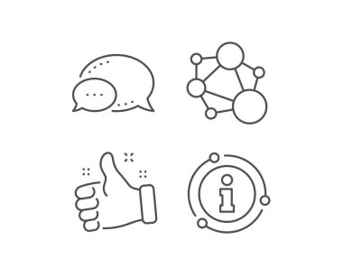 Bütünlük satırı simgesi. Sosyal ağ işareti. Çekirdek değeri. Vektör