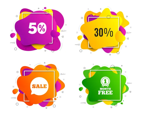 30% off Sale. Discount offer price sign. Vector — Stock Vector