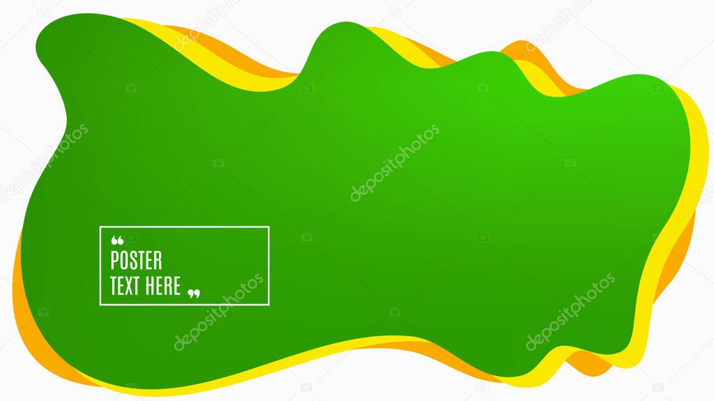 Blurred background. Abstract green design. Vector