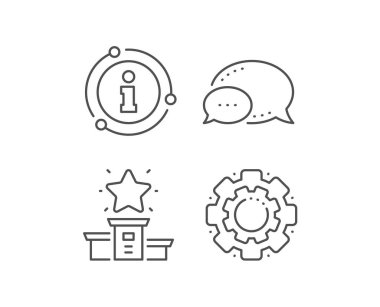 Kazanan podyum çizgisi ikonu. Birincilik işareti. En iyi rütbeli yıldız. Vecto