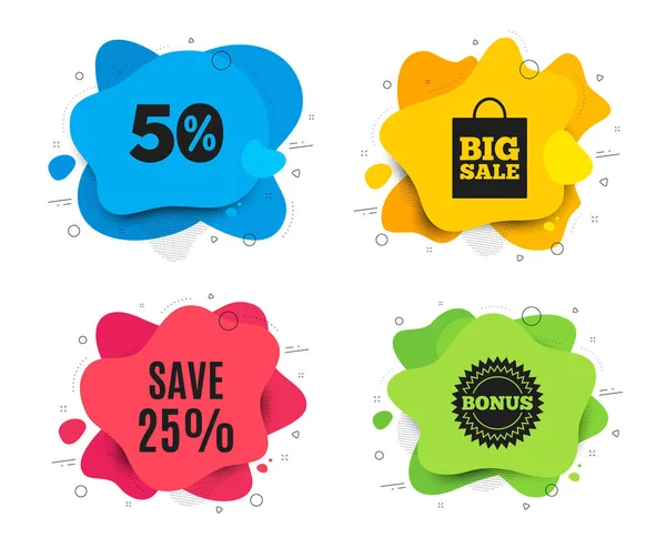 Save 25% off. Sale Discount offer price sign. Vector — Stock Vector