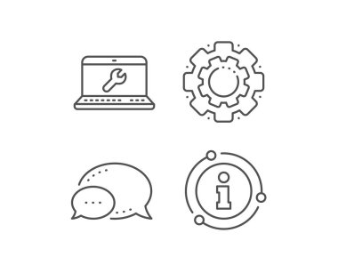 Spanner araç çizgisi simgesi. Dizüstü onarım servis işareti. Vektör