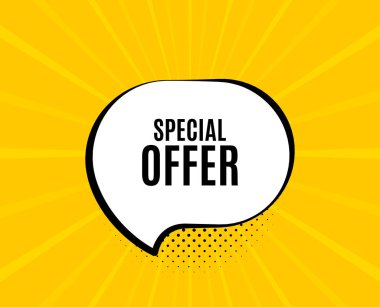 Özel teklif sembolü. Satış tabelası. Vektör