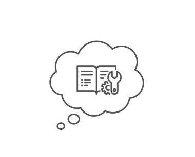 Mühendislik belgeleri satırı simgesi. Teknik Öğretim işareti.