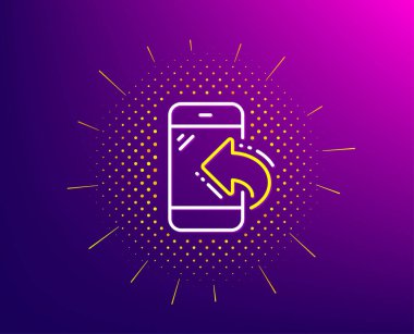 Merkez hat simgesini ara. Yarı ton deseni. Gelen arama kodu. Geri bildirim sembolü. Mezuniyet geçmişi. Gelen çağrı hattı simgesi. Sarı yarım ton deseni. Vektör