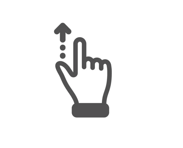 Slide Arrow Sign Touchscreen Gesture Icon Swipe Action Symbol Classic — ストックベクタ