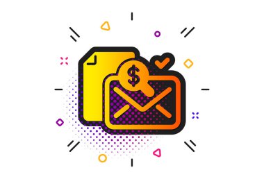 Muhasebe raporu simgesi. Denetim işareti. Vektör