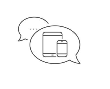 Mobil Cihazlar simgesi. Akıllı Telefon, Tablet Pc. Vektör