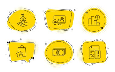 Bankacılık, Azalan grafik ve Candlestick grafik simgeleri ayarlandı. Sadık