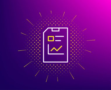 Belge satır simgesini bildirin. Dosya işareti. Vektör