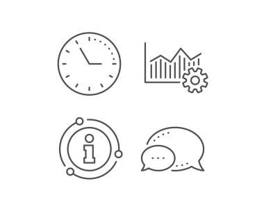 Operasyonel mükemmellik çizgi simgesi. Cogwheel işareti. Vektör