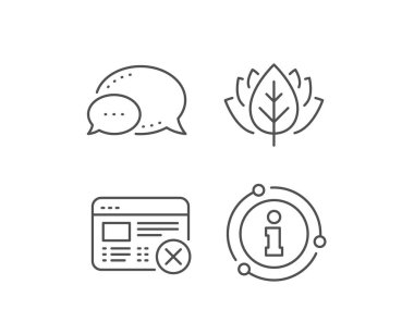 Web sayfası satır simgesini reddedin. İnternet tabelası yok. Vektör