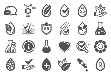 No artificial colors, Anti-dandruff flakes free icons. Dermatolo clipart