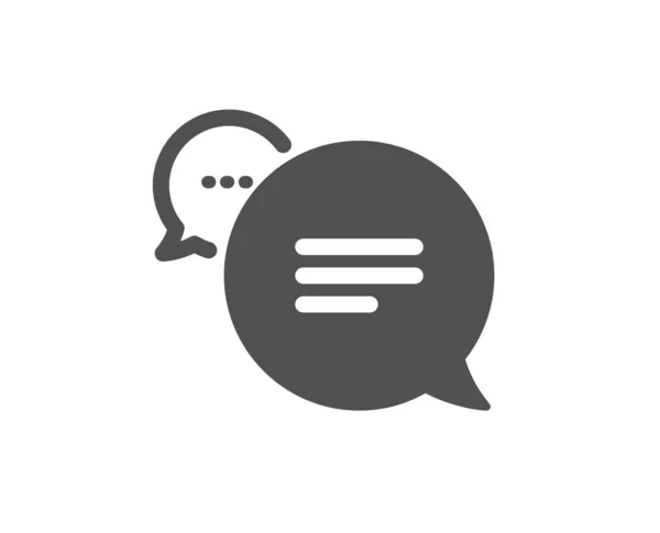 Text message icon. Chat comment sign. Speech bubble. Vector