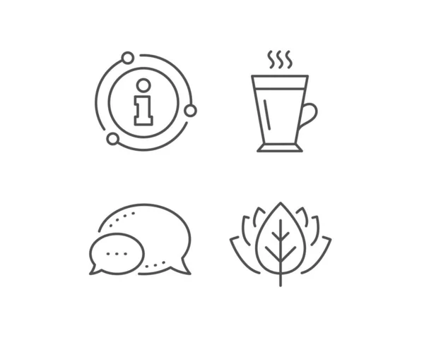 Ikona čáry latte. Horká káva nebo čajový symbol. Vektorové — Stockový vektor