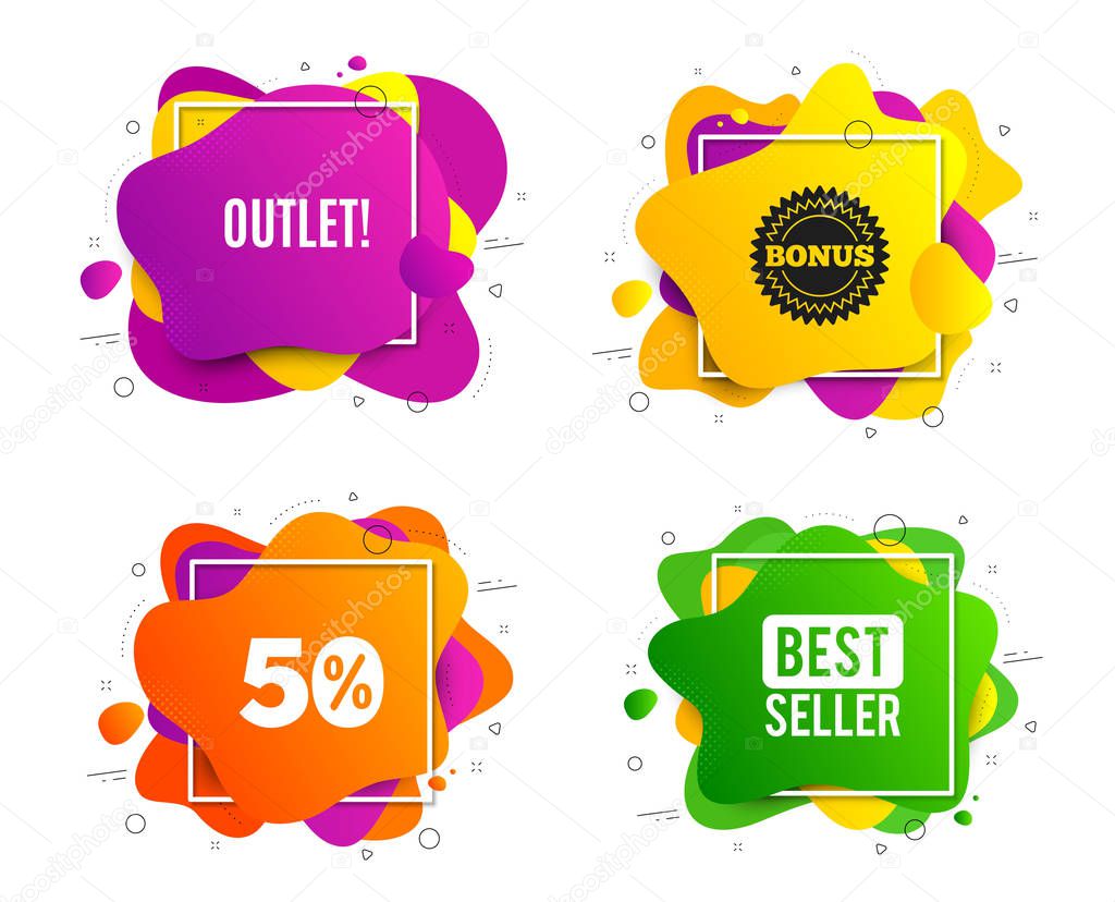 Outlet symbol. Special offer price sign. Vector