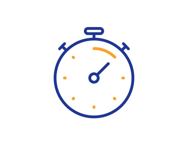 Timer line icon. Time management sign. Stopwatch. Vector — Stock Vector