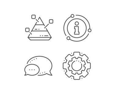 Piramit grafik çizgi simgesi. Analitik grafik işareti. Vektör