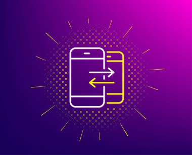 Telefon İletişimi hattı simgesi. Gelen arama. Vektör