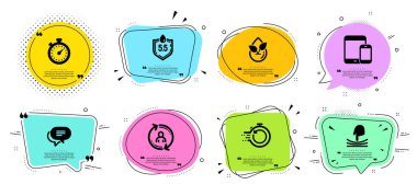 Organik ürün, Kullanıcı Bilgileri ve Elastik simgeler seti. Mobil aygıtlar