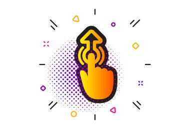 Simgeyi yukarı kaldır. Parmak işaretini oynat. Vektör