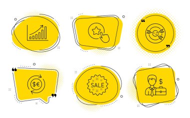 Sadakat yıldızı, Satış ve Grafik çizelgesi ikonları hazır. Hedef alınıyor, Para c