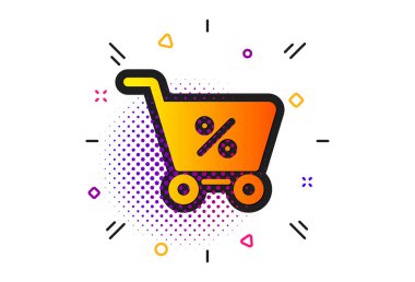Alışveriş sepeti simgesi. Online satın alma işareti. Vektör