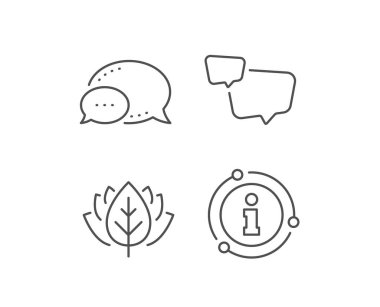 Konuşma kabarcık çizgisi simgesi. Sohbet işareti. Sosyal medya mesajı. Vektör