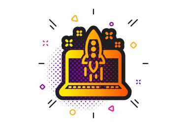 İş simgesini başlatın. Crowdfunding proje tabelasını başlatın. Vektör