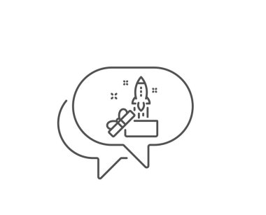 Kutu satırı simgesinin dışında. Başlat Projesi işareti. Vektör