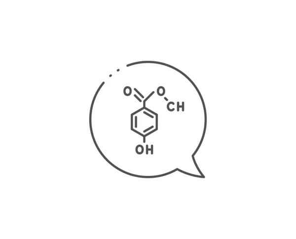 Icona della formula chimica. Segnale del laboratorio di chimica. Analisi. Vettore — Vettoriale Stock