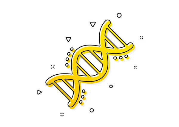 Laboratory Analysis Sign Chemistry Dna Icon Chemical Formula Symbol Yellow — Stock Vector