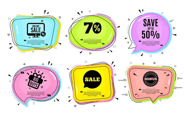 Sparen Sie Bis Große Einkäufe Online Shopping Discount Sale Angebotspreisschild — Stockvektor