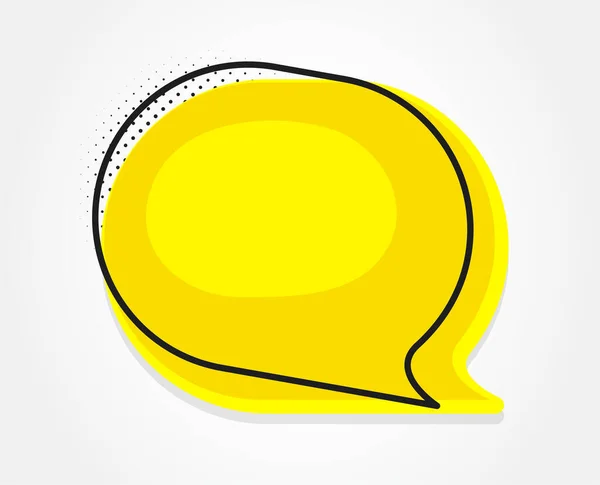 Icône Bulle Vocale Message Chat Signe Parle Parle Symbole Modèle — Image vectorielle