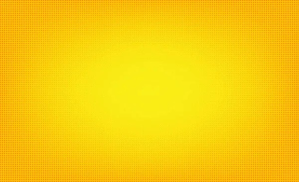 Abstraktní Pozadí Kreslený Styl Vzorek Polotónu Přechodu Žluté Pozadí Tečkami — Stockový vektor