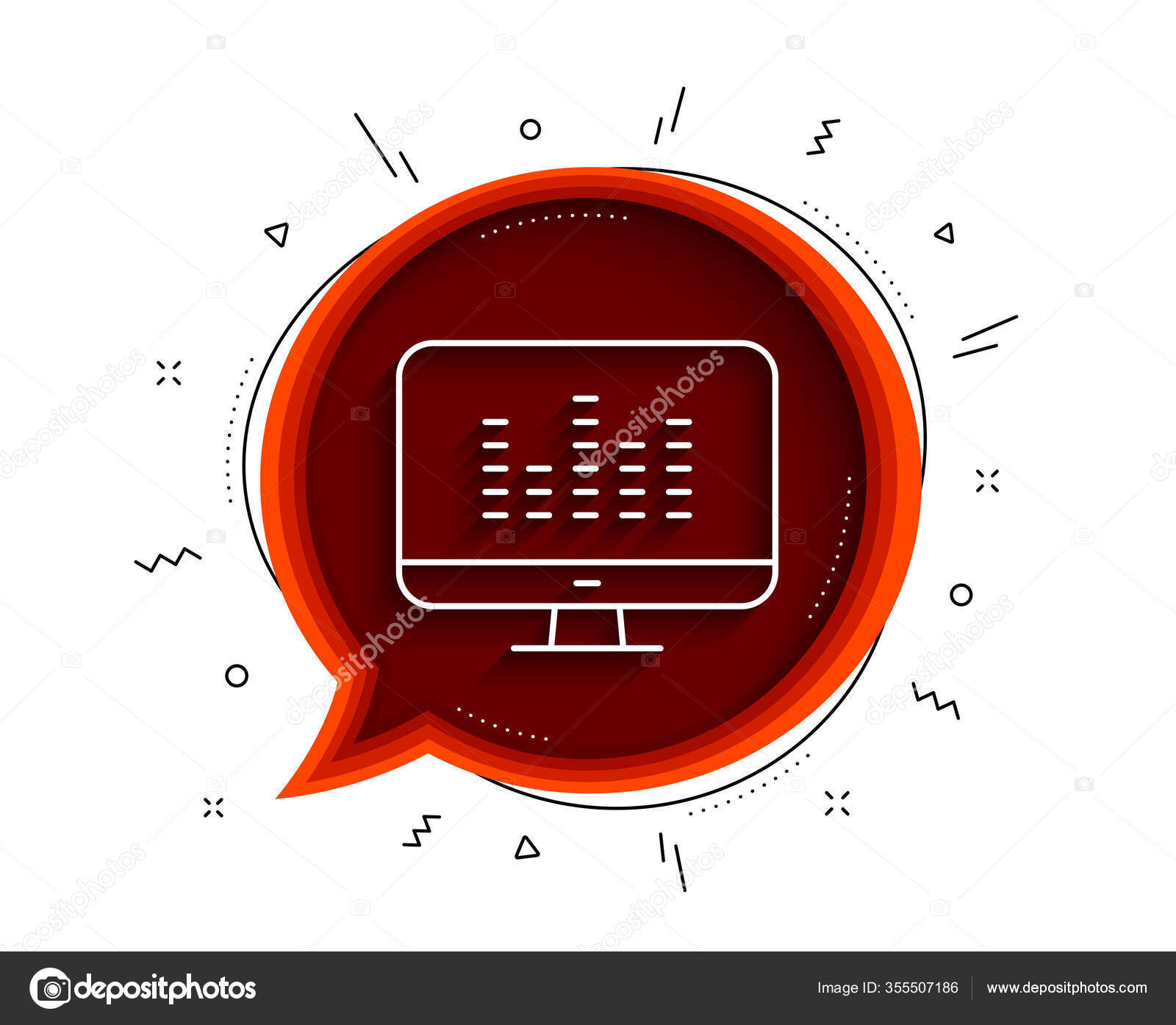 Music Making Line Icon Chat Bubble Shadow App Sign Musical Vector Image By C Blankstock Vector Stock