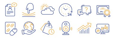 Bir dizi bilim simgesi, mesela 