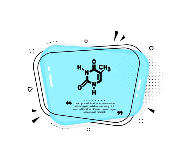 Icono Fórmula Química Citar Burbuja Discurso Signo Laboratorio Química Símbolo — Archivo Imágenes Vectoriales