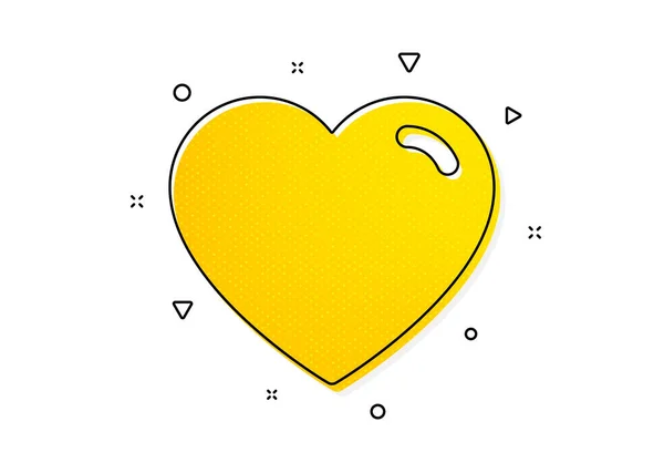 Sinal Amor Ícone Cardíaco Símbolo Dia Dos Namorados Padrão Círculos — Vetor de Stock