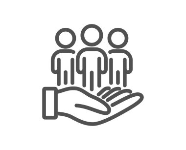 En iyi alıcı satırı simgesi. Müşteri grubu imzası. Müşteri özeni sembolü. Kalite tasarım elemanı. Düzenlenebilir felç. Doğrusal stil en iyi alıcı simgesi. Vektör