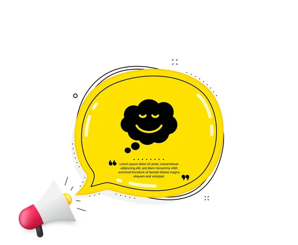 Κωμική Φούσκα Ομιλίας Εικονίδιο Χαμόγελο Παραθέτω Λόγια Σημάδι Συναισθήματος Σημάδια — Διανυσματικό Αρχείο