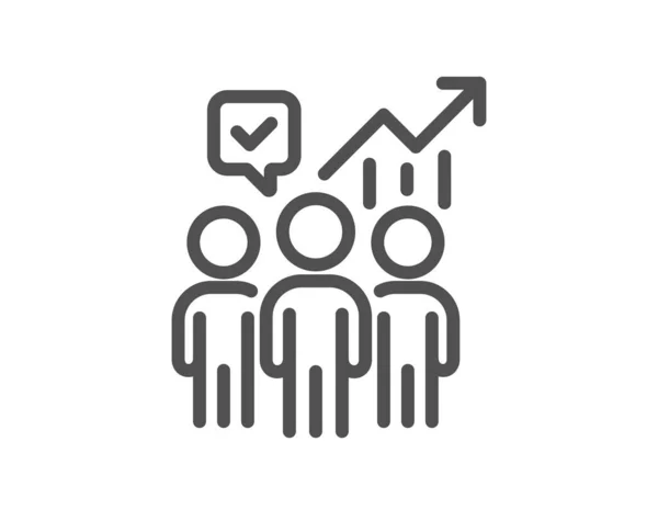 Ikone Der Unternehmensstatistik Besprechungsbericht Mitarbeiter Arbeiten Ergebnisse Symbol Qualitäts Design — Stockvektor
