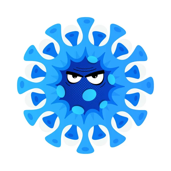 Icono Del Vector Coronavirus Cuarentena Covid Virus Pandémico Peligroso Enfermedades — Vector de stock