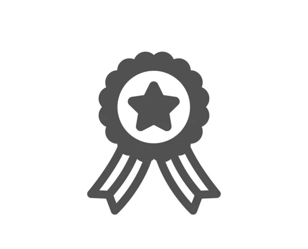 Значок Ленты Победителя Наградной Знак Символ Лучшего Достижения Классический Плоский — стоковый вектор
