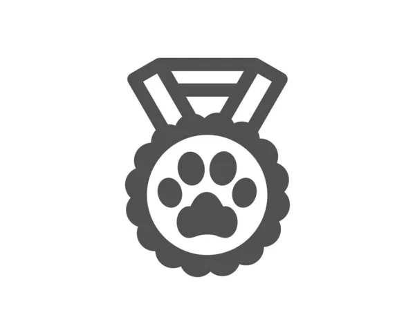 Ícone Competição Cães Sinal Prémio Para Animais Estimação Símbolo Prémio — Vetor de Stock