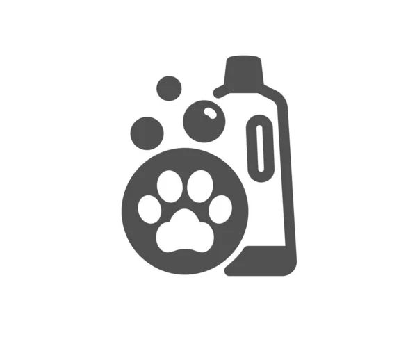 Icono Champú Para Mascotas Señal Cuidado Mascotas Símbolo Limpieza Estilo — Vector de stock