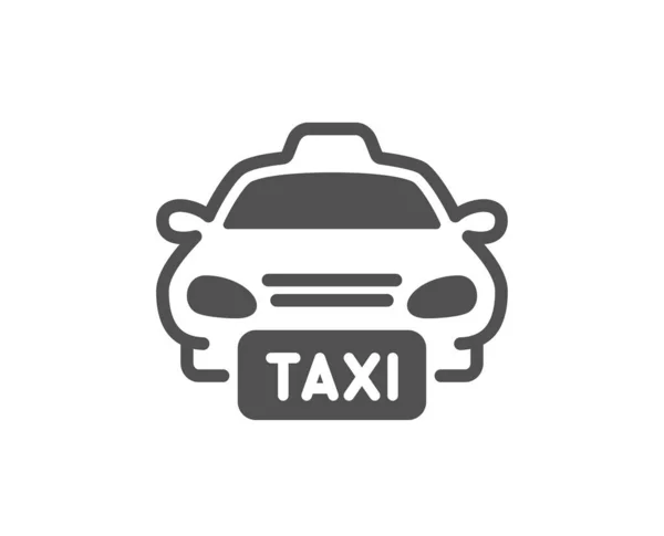 Taxi Icon Cab Public Transport Sign Transfer Vehicle Symbol Classic — Stock Vector