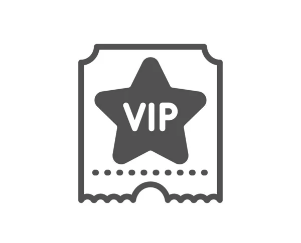 Icône Billet Vip Très Important Signe Personne Symbole Privilège Club — Image vectorielle