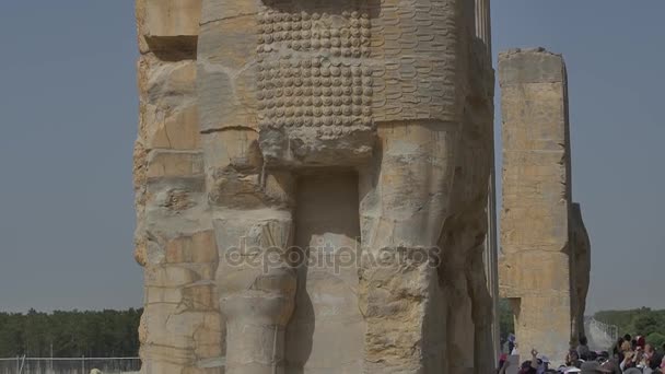 Persépolis puerta de las naciones — Vídeo de stock