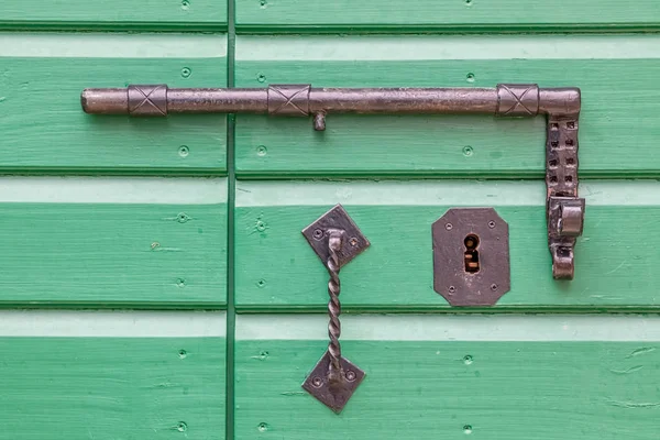 Vecchia serratura in legno — Foto Stock